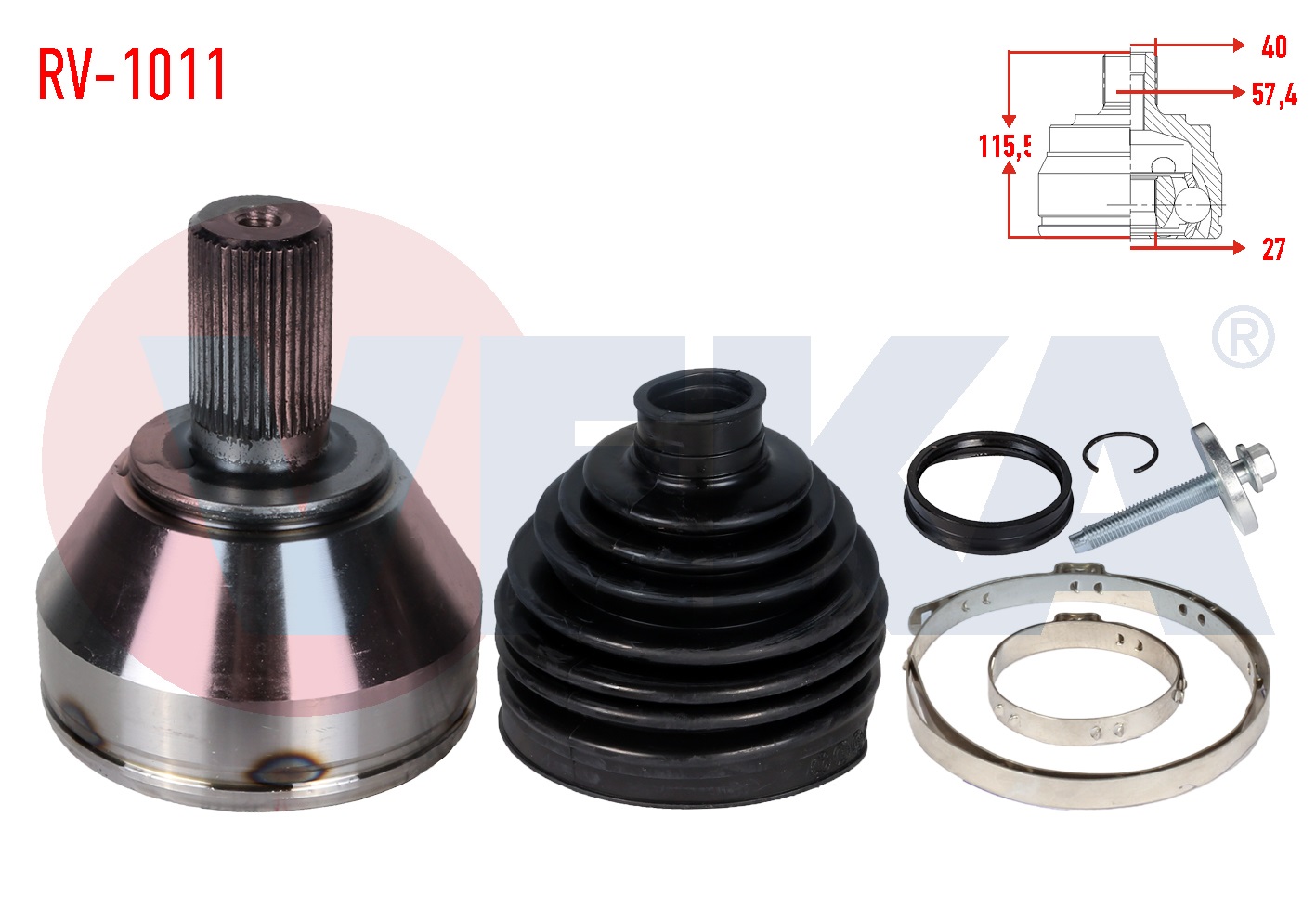 LAND ROVER FREELANDER II (FA) 2.2 TD4 40X27X57,5 UZUNLUK 115,5 mm 2006-2014