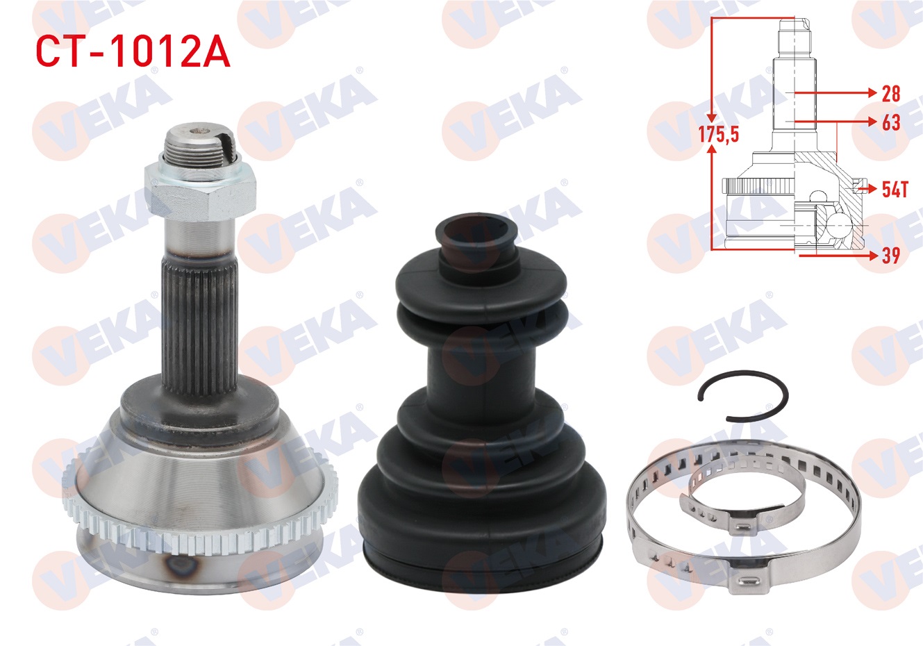 FIAT DUCATO (230) 2.5 TDI 14q 15 JANT ABSLI 54 DIS 28X39X63 UZUNLUK 175,5 mm 1994-2002