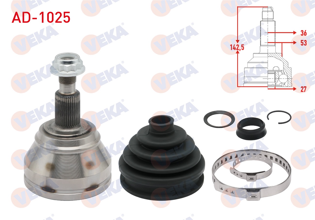 AUDI A3 I (8L1) 1.8 T 36X27X53 UZUNLUK 142,5 mm 1996-2003
