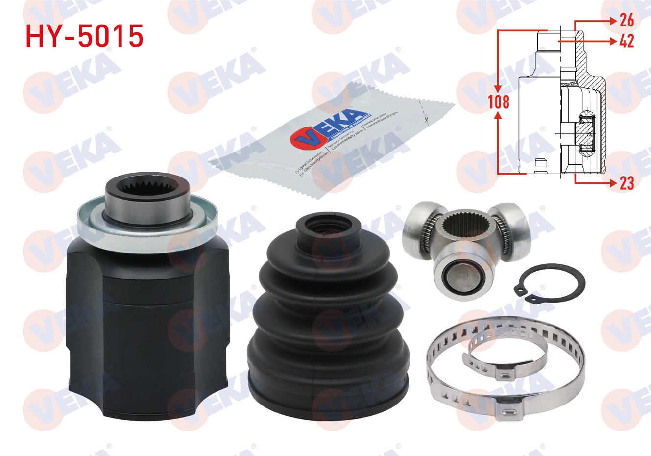 HYUNDAI ACCENT ADMIRE 1.5 CRDI 26X23X42 UZUNLUK 108 mm 2003-2006