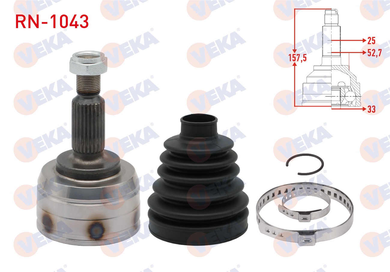 RENAULT FLUENCE (L30) 1.5 DCI 25X33X52.70 UZUNLUK 157.5 mm 5-6 VITES 2009-