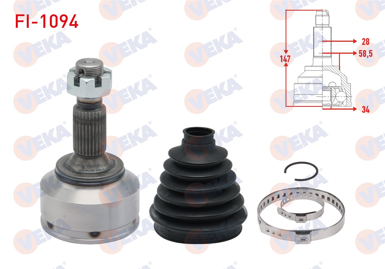 FIAT SCUDO (270) 1.6 MJT 2007- / CITROEN C5 III 1.6 HDI M-T 2008-2015/ JUMPY II 1.6 HDI 2006-/ PEUGEOT 407 1.6 HDI 2004-/ EXPERT TEPEE 1.6 HDI 2007-