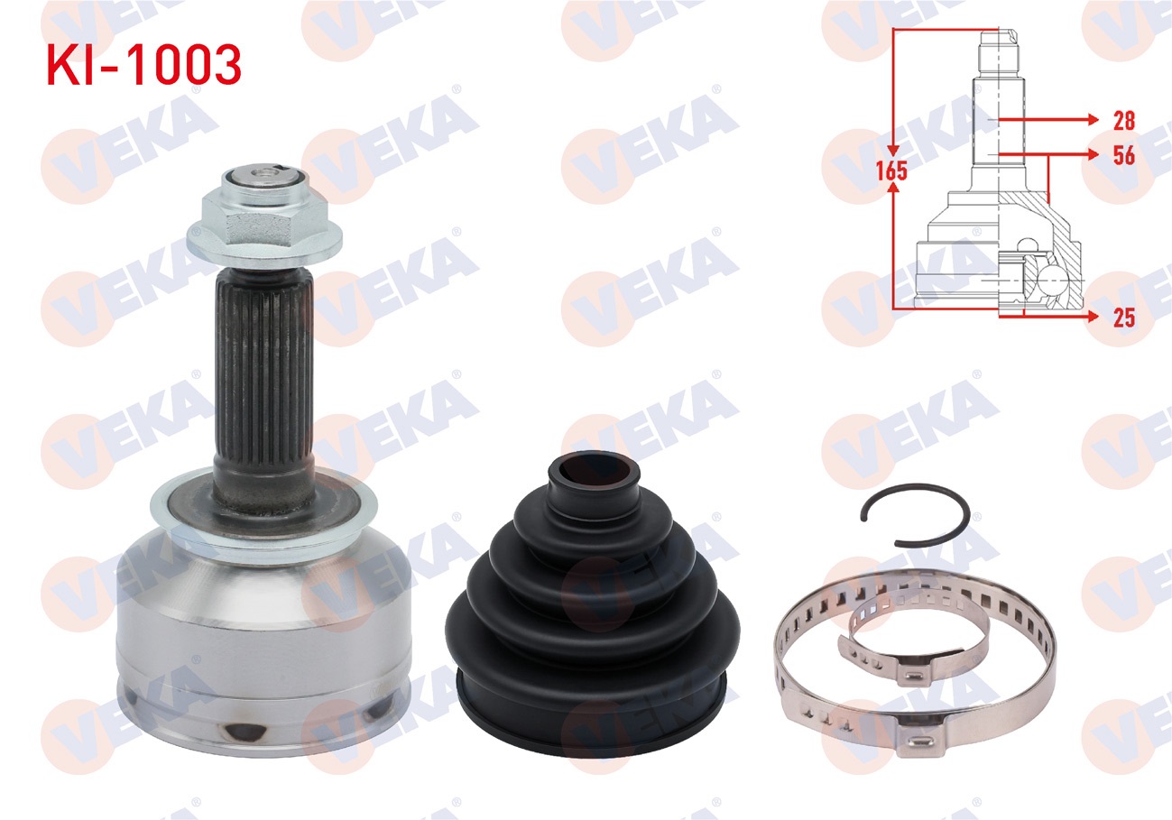 KIA SORENTO I (JC) 2.5 CRDI 28X25X56 UZUNLUK 165mm 2002-2009