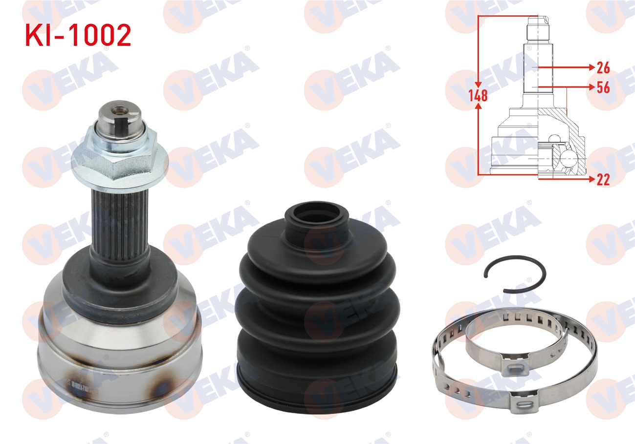 KIA SEPHIA (FA) 1.5i 16v 26X22X56 UZUNLUK 148 mm 1993-2001