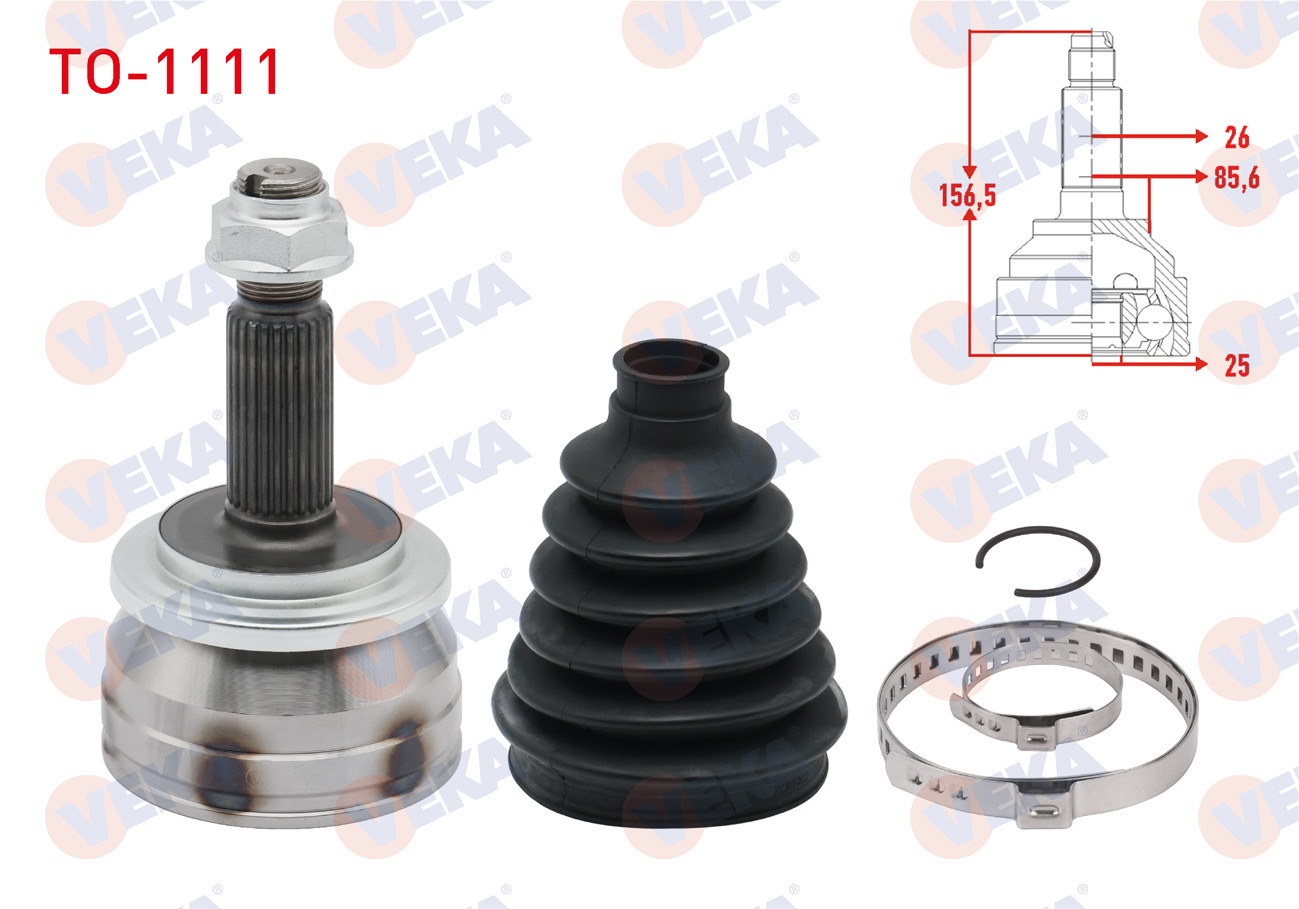TOYOTA COROLLA 1.4 D-4D 26X25X85,60 UZUNLUK 156,50mm 2012-
