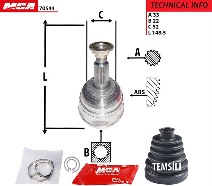 LACETTI 04-10 1.4 1.6 33×22×52