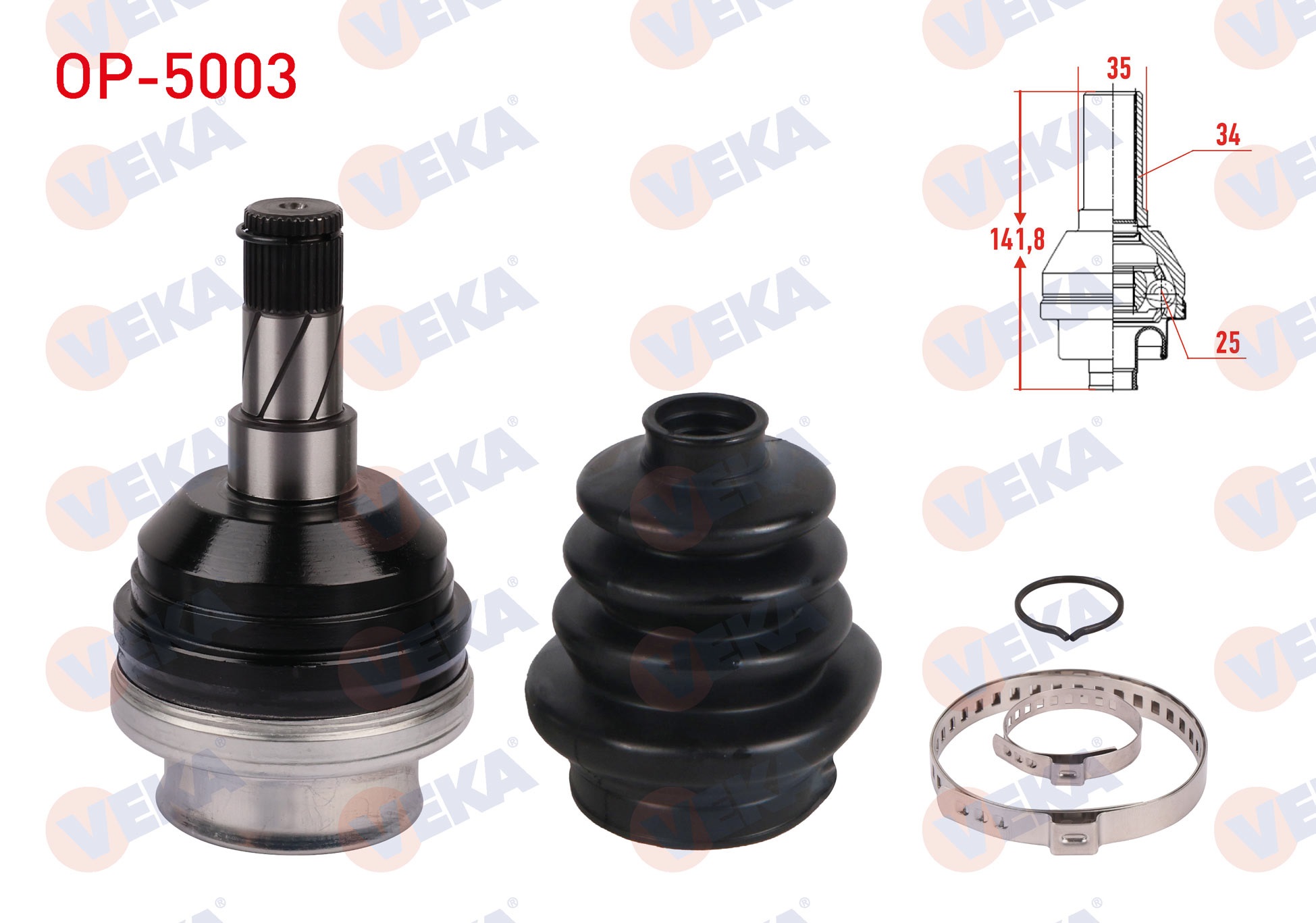 VECTRA B 1.8i 16v 34X25X35 UZUNLUK 142,2mm 1995-2003