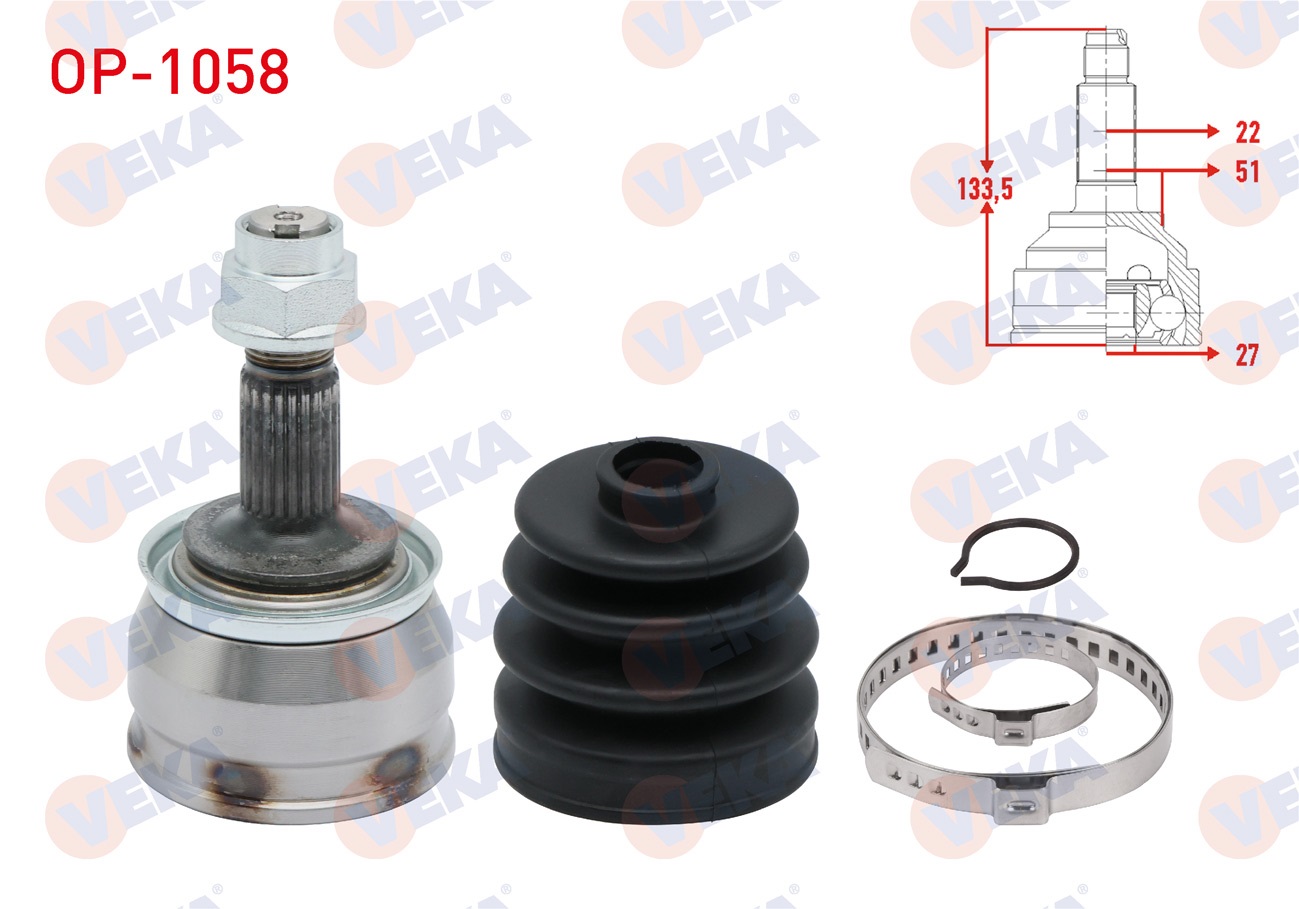OPEL CORSA D 1.2 UZUNLUK 133.5mm 2006-2014