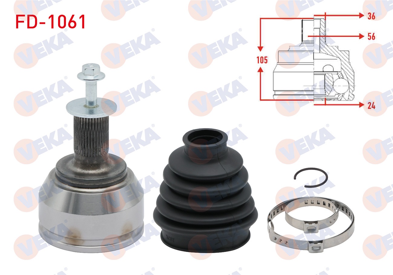 FORD FOCUS II (DA) 1.6i 36X24X56 UZUNLUK 105 mm 2004-2011