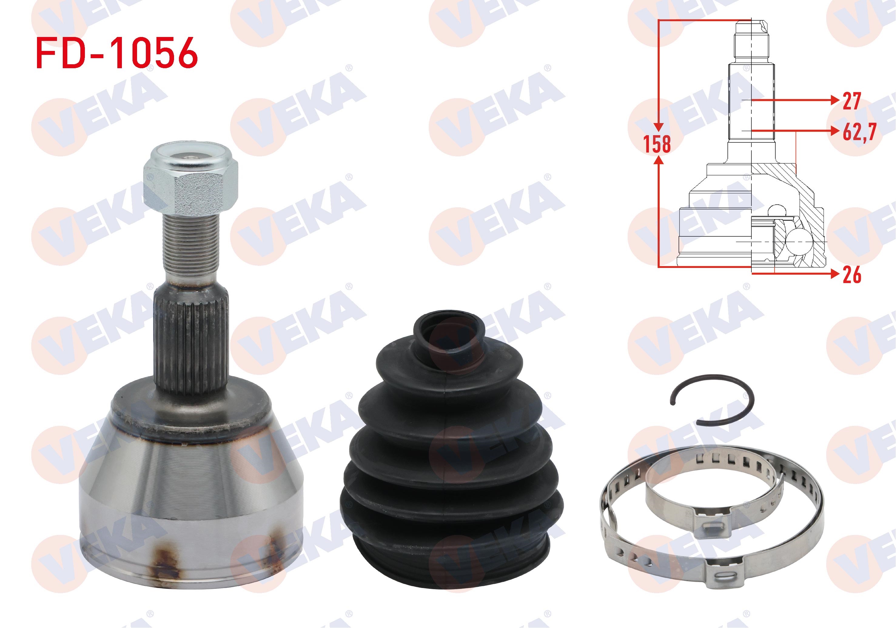 FOCUS III 1.6 TDCI M-T 27X26X62,70 UZUNLUK 158mm 2011-2015