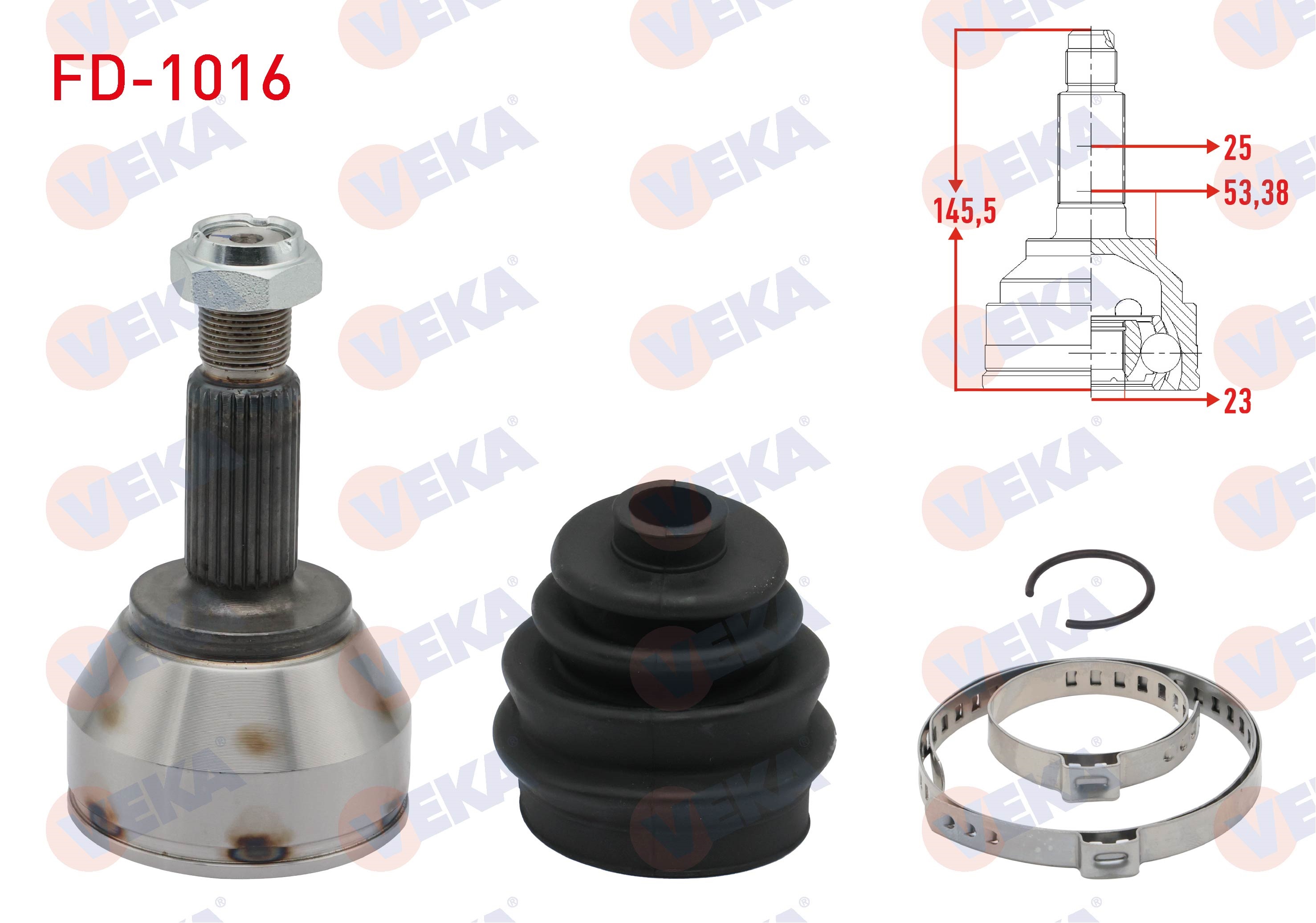 FORD FOCUS I (DAW,DBW) 1.4i 16v 25X23X53,38 UZUNLUK 145,5mm 1998-2004