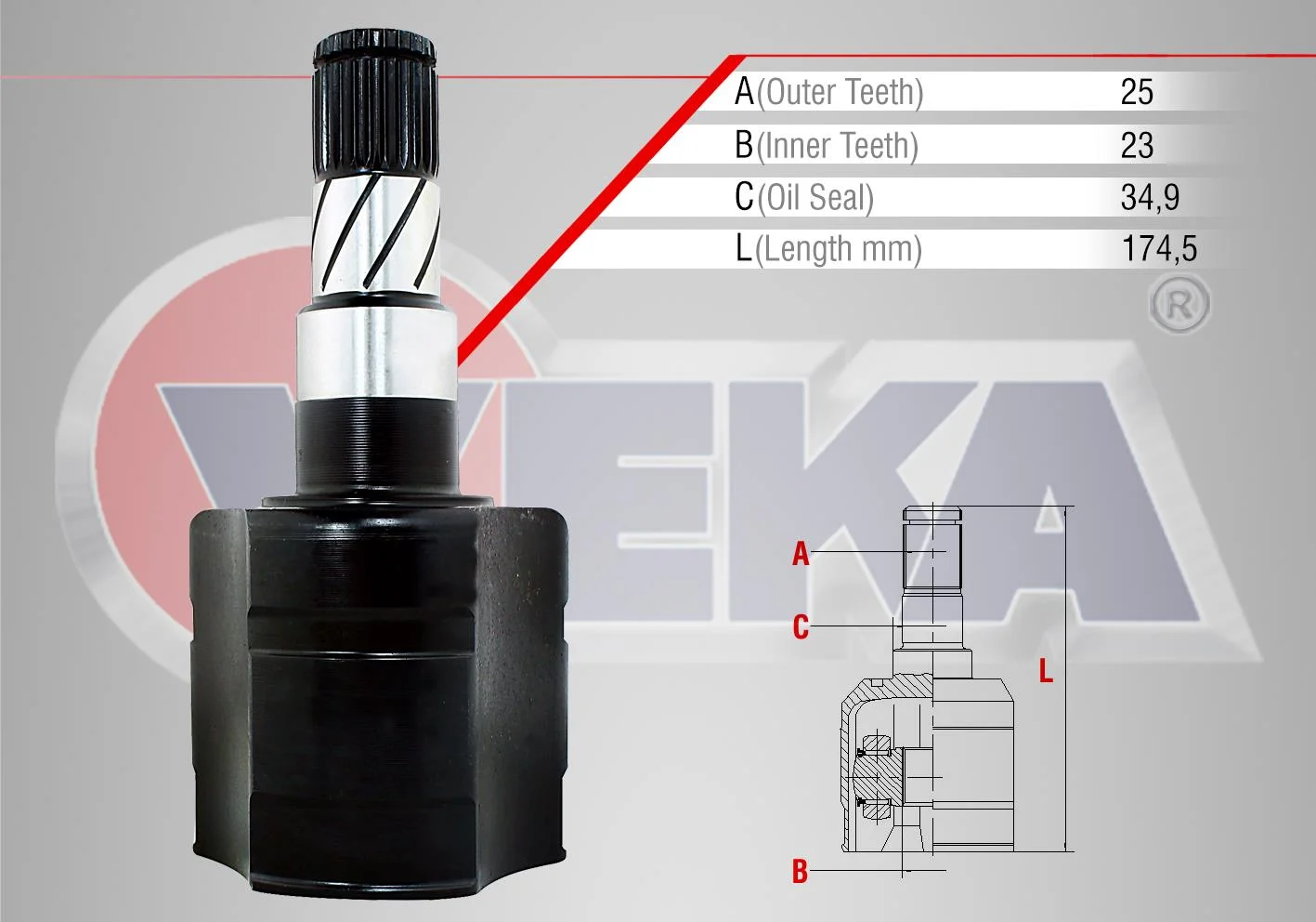 OPEL CORSA D 1.3 CDTI .9 UZUNLUK 174,5 mm 2006-2014 93190190