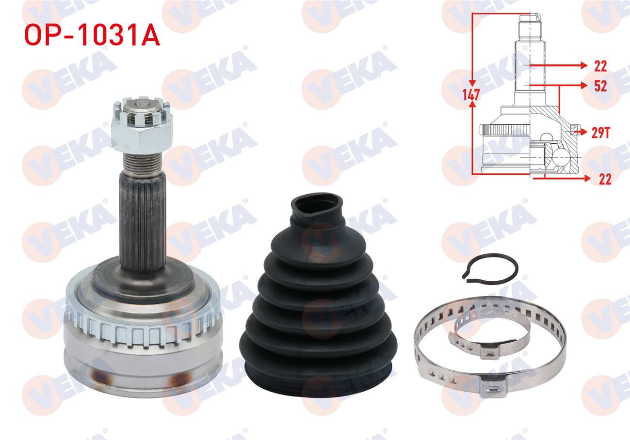 OPEL VECTRA B 1.6i ABSLI 29 DIS  A-T UZUNLUK 144,8 mm 1995-2003
