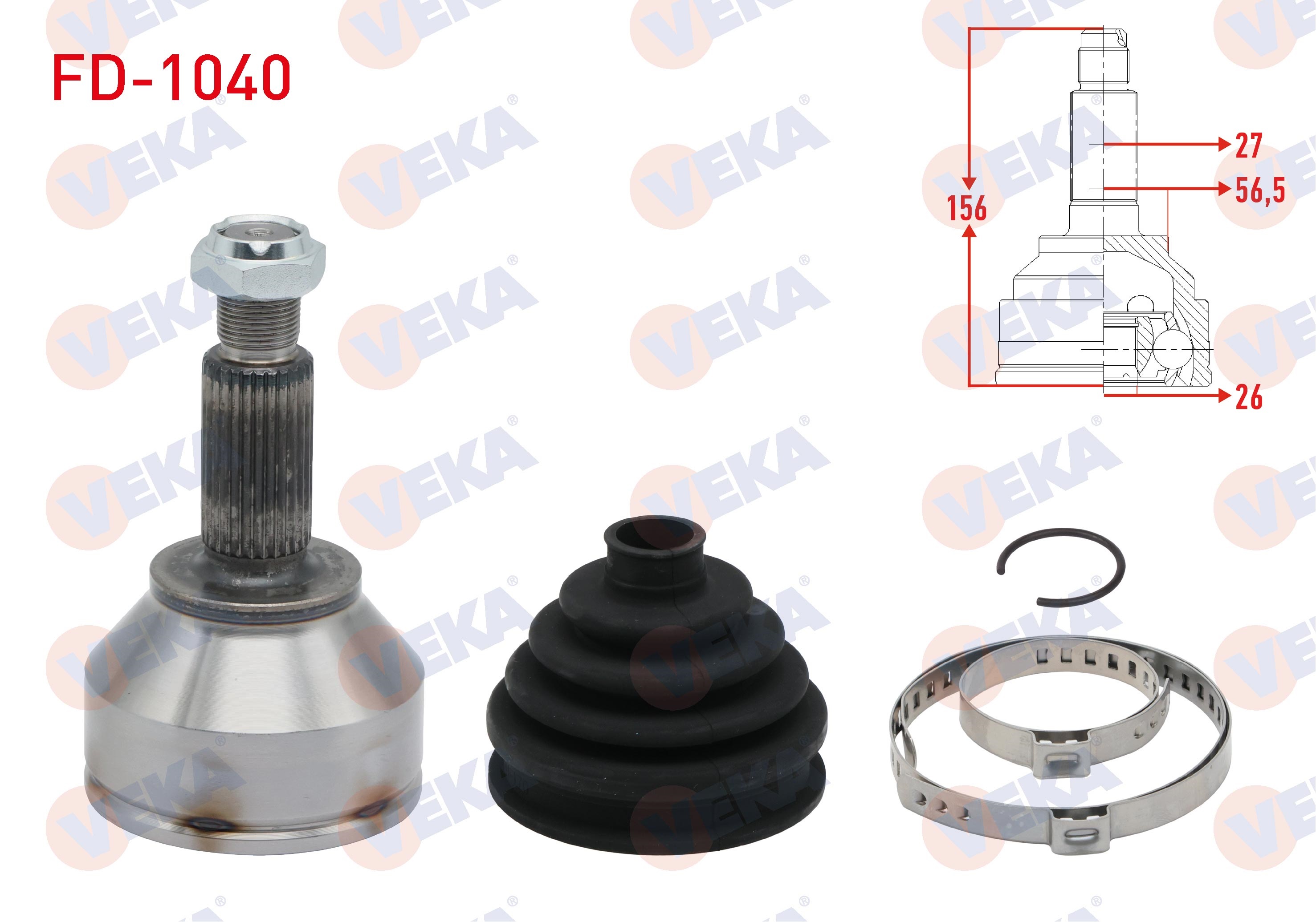 MONDEO III 2.0i 16v 27X26X56 UZUNLUK 155,4 mm 2000-2007