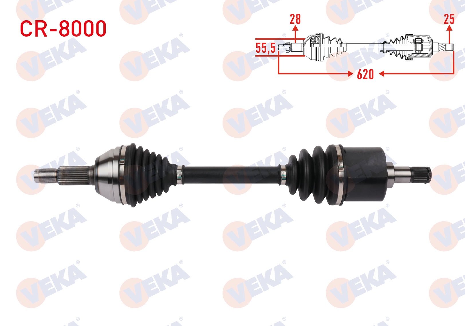 CHERY ALIA 1.6 2006-2009  UZUNLUK 620mm