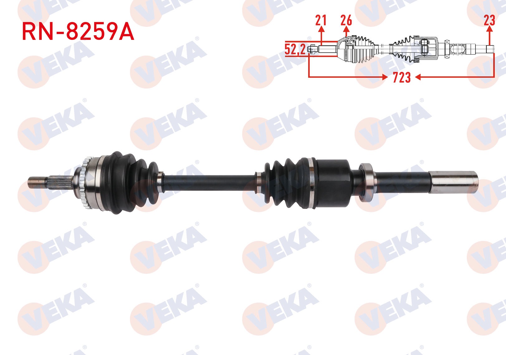 RENAULT CLIO II 1.6 16v 1998-2005 UZUNLUK 723mm