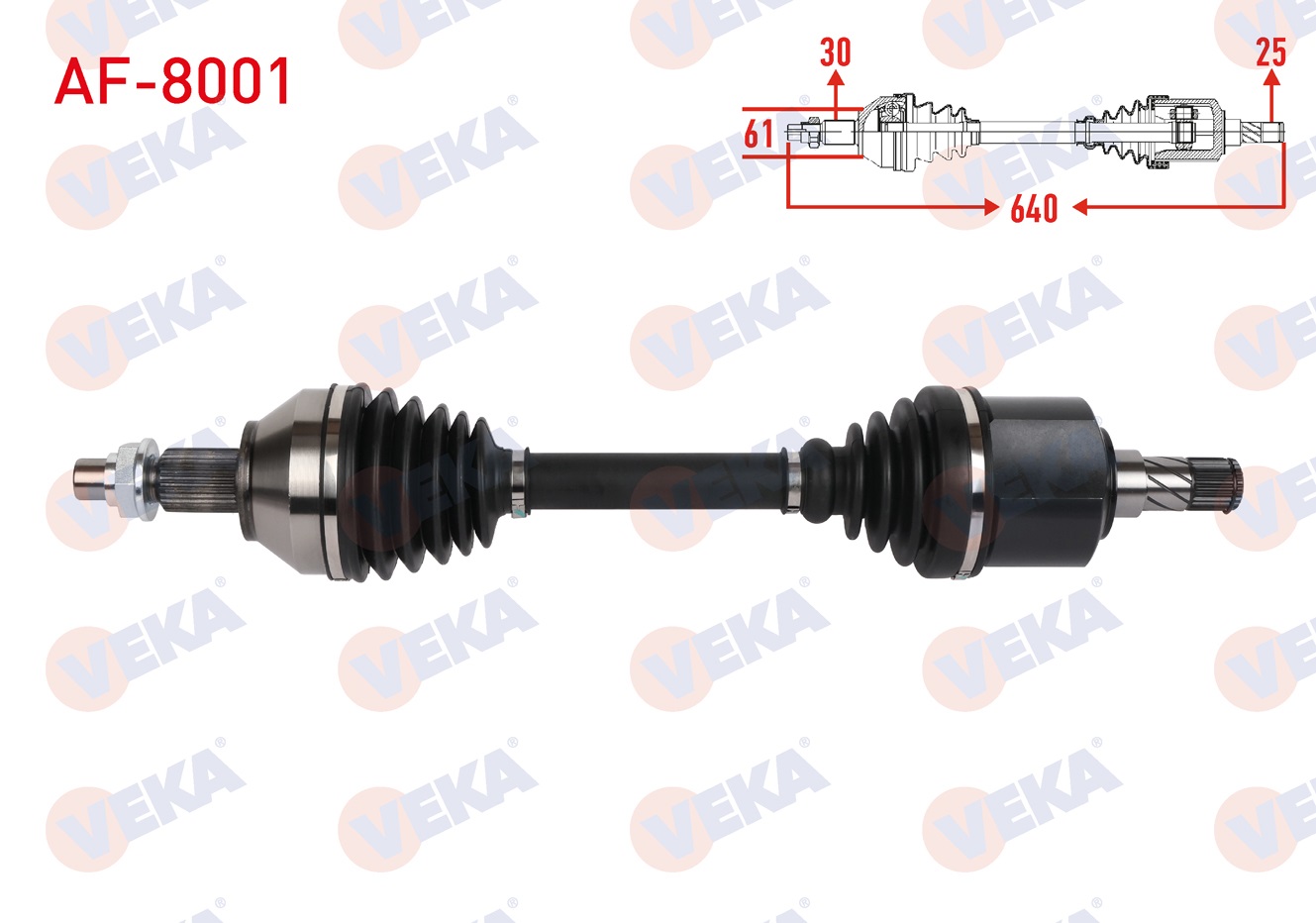 ALFA ROMEO 159 (939) 1.9 JTDM M-T UZUNLUK 640mm 2006-2011 KOMPLE AKS SOL ON ALFA ROMEO 159 (939) 1.9 JTDM M-T UZUNLUK 640mm 2006-2011