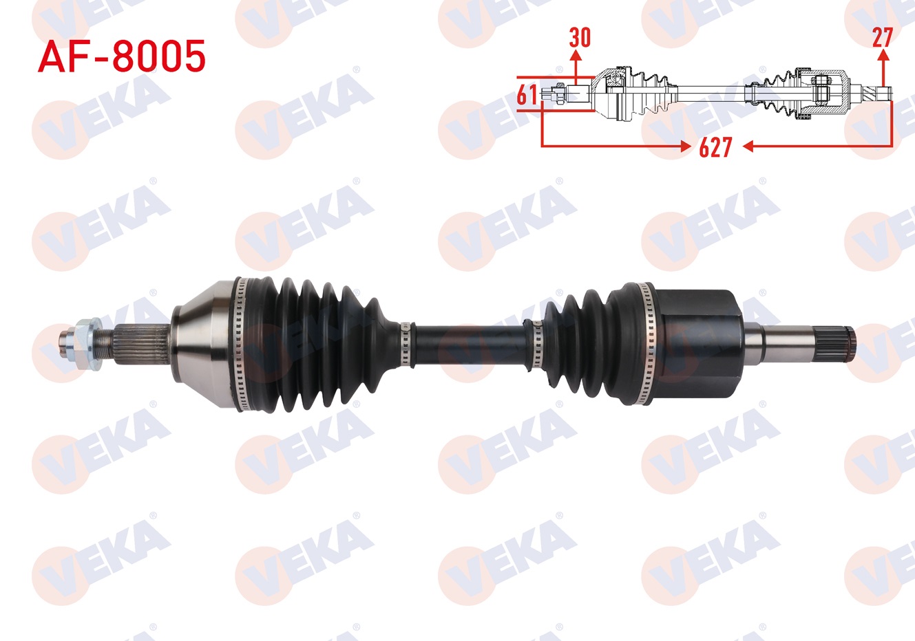 ALFA ROMEO 159 (939) 1.9 JTDM - 1.9 JTS A-T 2006-2011 KOMPLE AKS SOL ON UZUNLUK 627mm ALFA ROMEO 159 (939) 1.9 JTDM - 1.9 JTS A-T 2006-2011