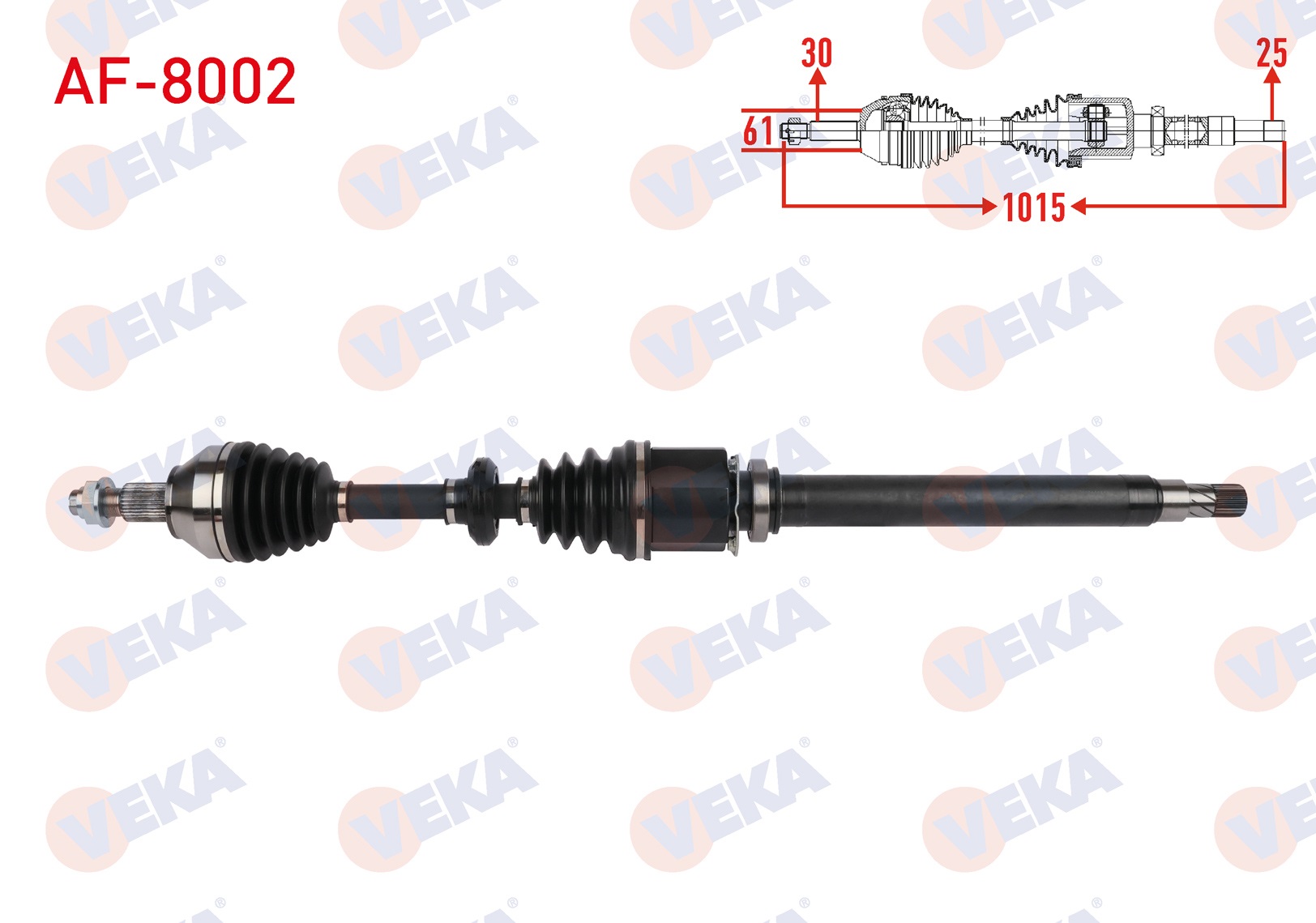 ALFA ROMEO 159 (939) 1.9 JTDM M-T UZUNLUK 1015mm 2006-2011 KOMPLE AKS SAG ON ALFA ROMEO 159 (939) 1.9 JTDM M-T UZUNLUK 1015mm 2006-2011