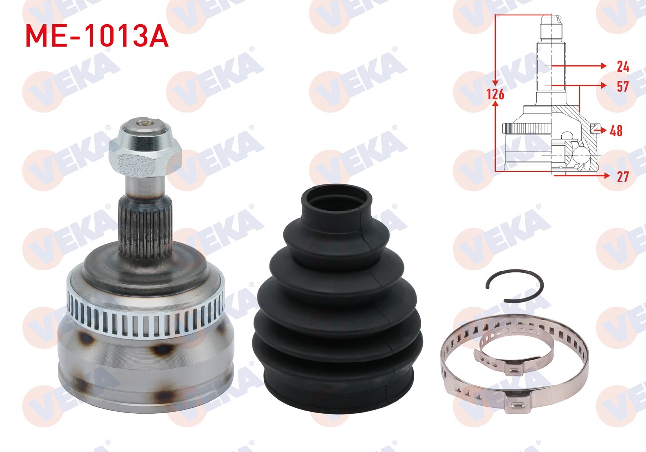 MERCEDES A SERISI (W168) A 190 M-T ABSLI 48 DIS 24X27X57 UZUNLUK 126 mm 1997-2004 AKS KAFASI SOL-SAG DIS