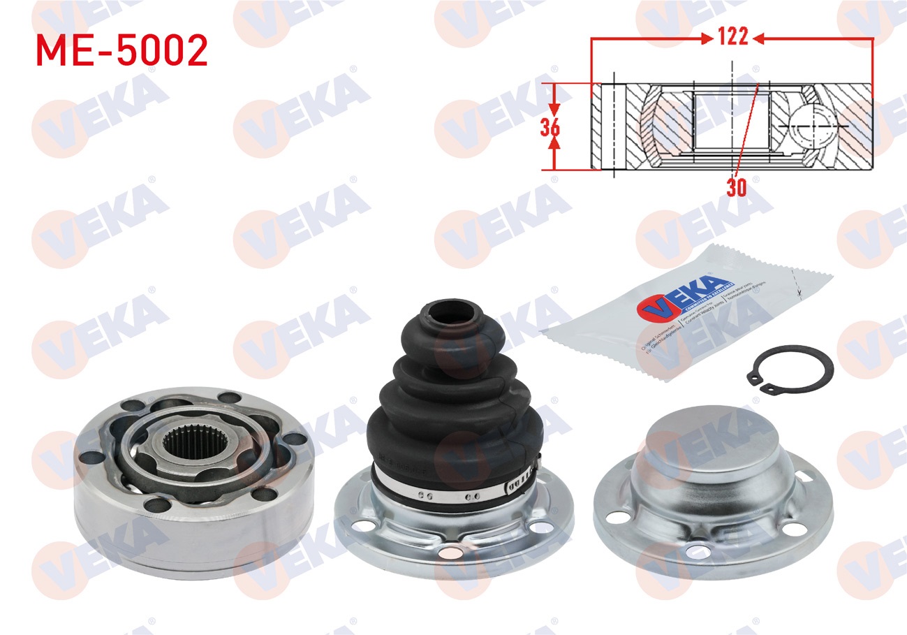 MERCEDES VITO (638) 108 CDI 1997-2003 AKS KAFASI SOL-SAG ON IC 30X36X122 MERCEDES VITO (638) 108 CDI 1997-2003