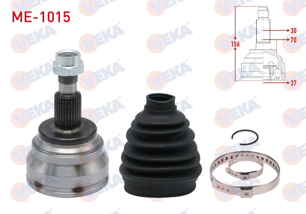 MERCEDES ML 350 / ML 250 CDI 30X37X70 UZUNLUK 156mm 2011-/ GLE SERISI (W166) 250 d 2011- / GL-SERISI (X164) 350 CDI 2006-2012 AKS KAFASI SOL-SAG ON DIS